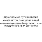 Фрактальная вулканология конфликтов: эмоциональный резонанс циклом Анергии потерь с эмоциональным сигналом